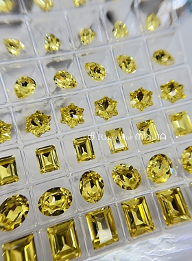 金黄色尖底异形美甲钻 爆闪水钻diy饰品配件指甲装饰 高品质闪钻