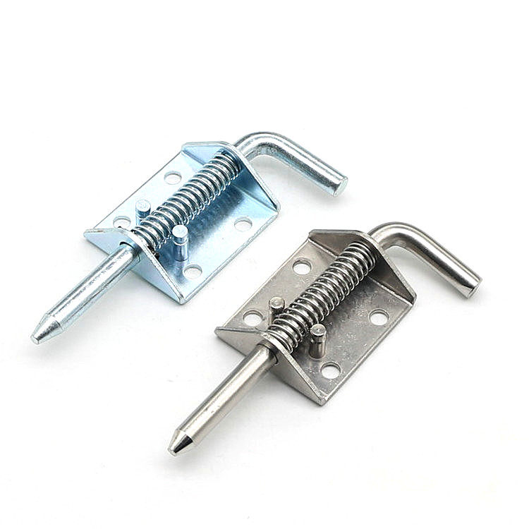 加厚304不锈钢工业重型铁弹簧机械设备柜门汽车货车车厢镀锌插销