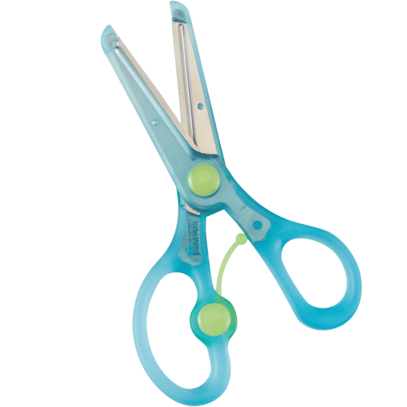 일본 수입 STAD 어린이용  안전 가위 손으로 자르는 종이 둥근 머리 왼손 KUTSUWA