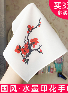 印花手帕古风手绢古镇纪念品
