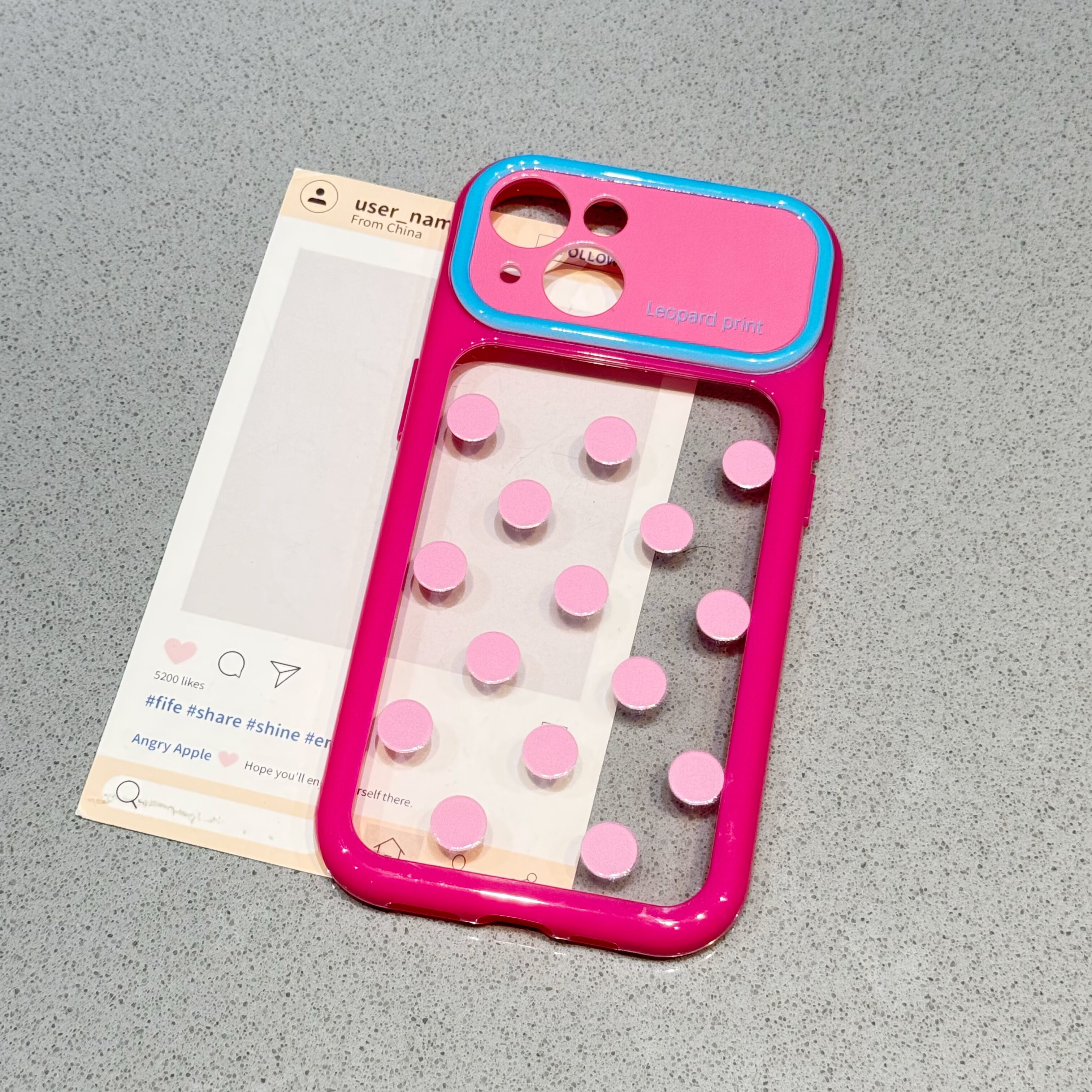 ins风玫红波点适用苹果16promax手机壳iPhone17Promax新款13简约12个性14保护套15promax全包防摔15plus透明