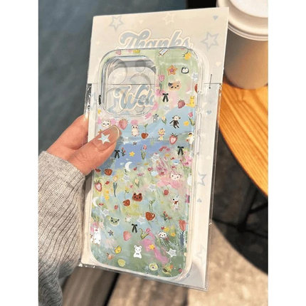 水彩动物适用苹果16手机壳iPhone15promax新款华为mate60红米note14卡通p80小米17软壳vivoo荣耀oppo防摔k80