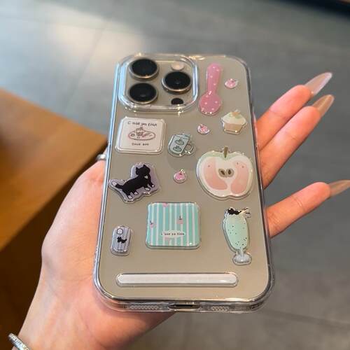 可爱diy贴纸创意透明手机壳