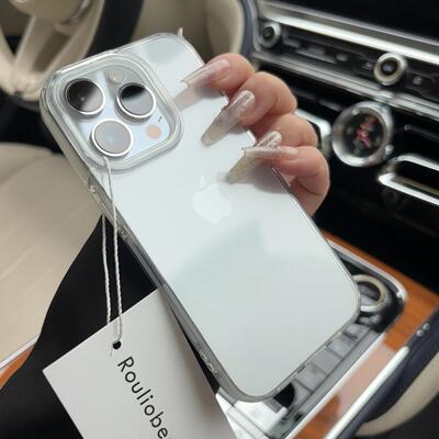 简约大孔透明手机壳极简超薄防摔