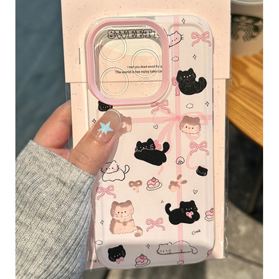 可爱卡通全包超薄彩绘手机壳防摔