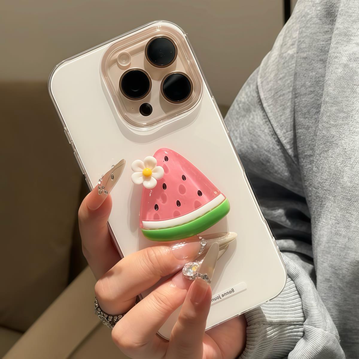 趣味创意立体西瓜标签手机壳