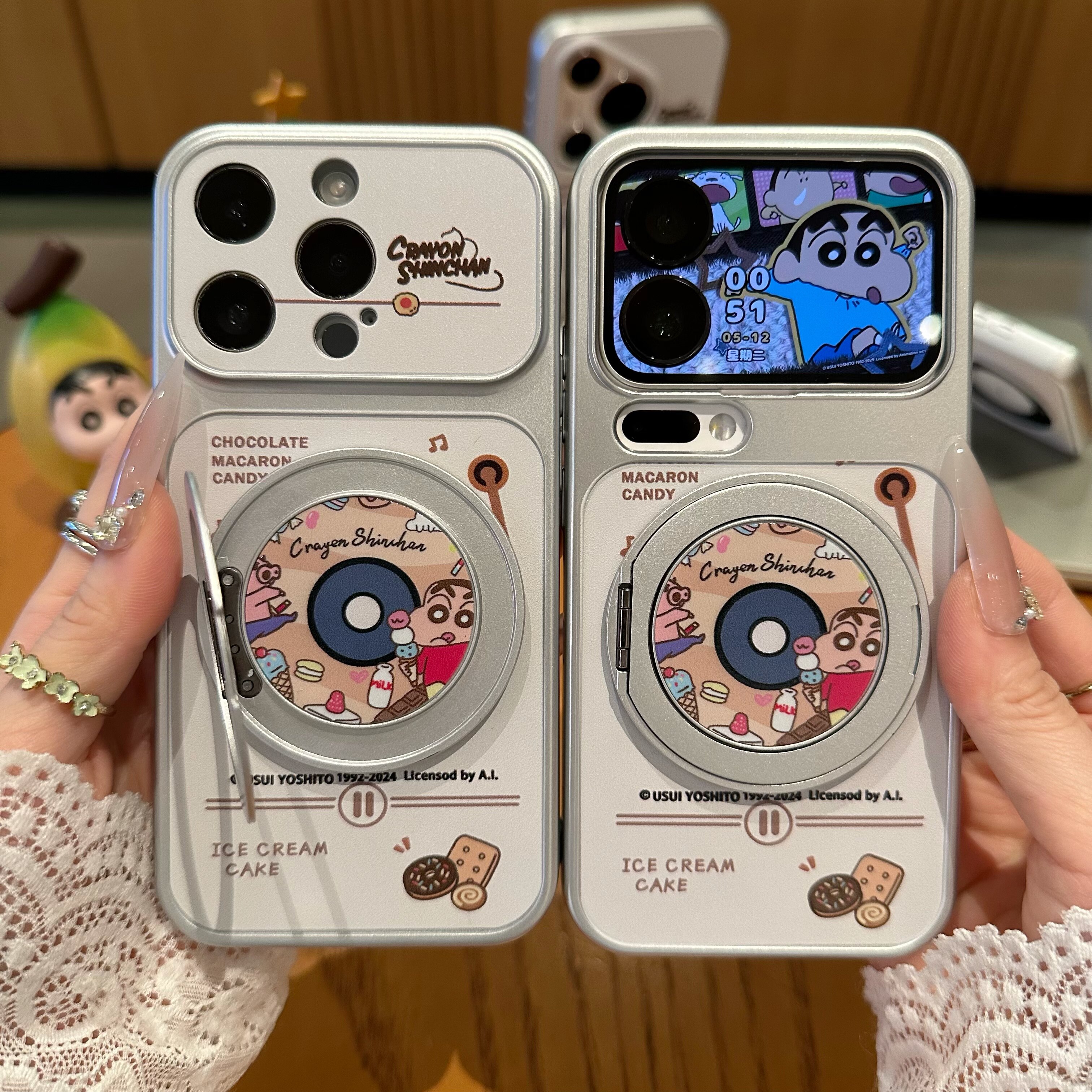 播放器小新适用iPhone17promax手机壳15苹果16华为mate80卡通vivo小米17pr防摔oppofindx9电镀红米k90荣耀500