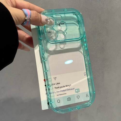 绿色多巴胺彩虹壳适用苹果17promax手机壳iPhone16promax新款18男12日韩13保护套15promax全包防摔14plus透明