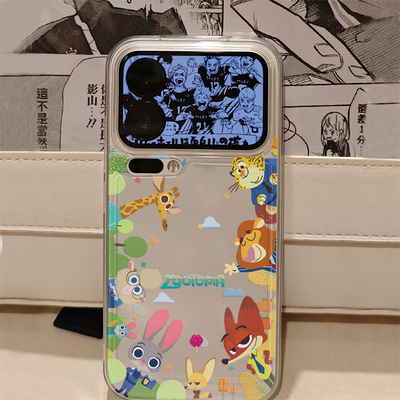 疯狂小动物适用iphone17promax手机壳15苹果16透明13华为mate70卡通vivox200小米14防摔12oppo红米k80荣耀300