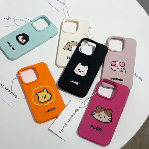 趣味可爱卡通荔枝纹手机壳防摔