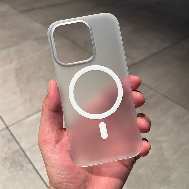 冰雾半透明磁吸适用苹果16promax手机壳iphone14pro新款13高级感12简约11保护套15promax全包防摔15plus硬壳