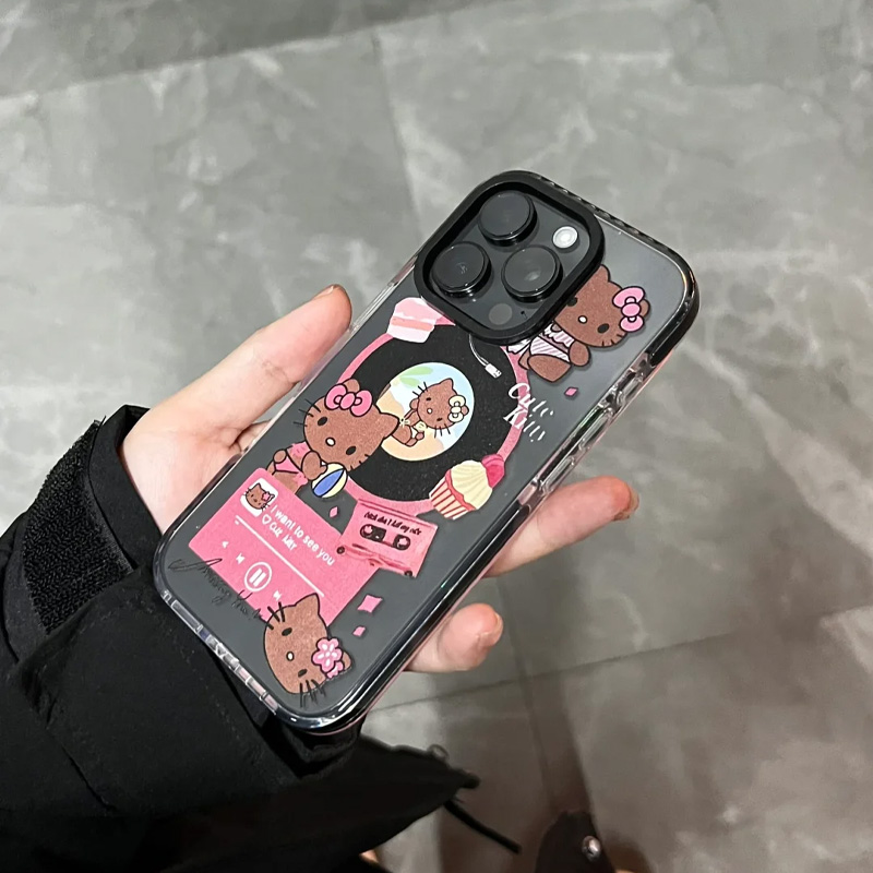 创意个性卡通黑框手机壳防摔