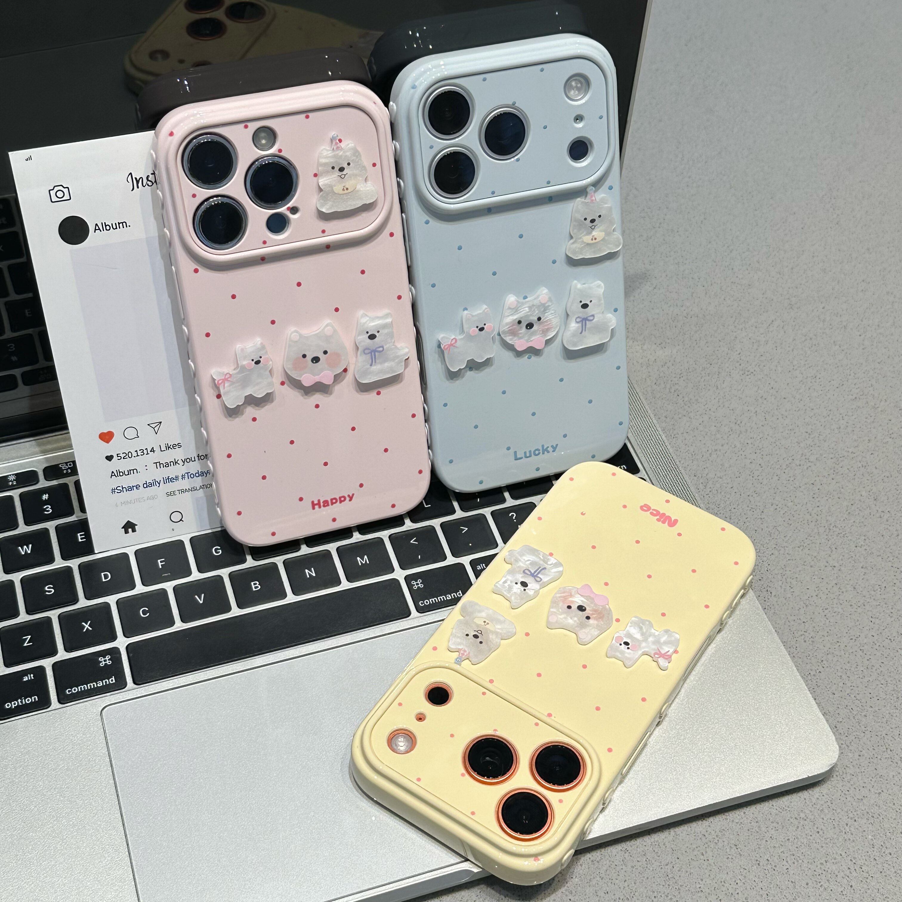 ins高颜值萌宠西高地狗狗适用于iPhone16promax苹果15手机壳17ProMax新款闺蜜14女款16可爱13少女PRO防摔pm套