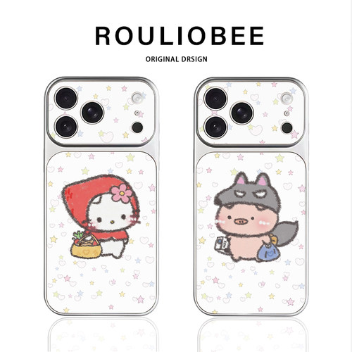 情侣帽子猫咪适用苹果16promax手机壳iPhone15新款14华为p70小米17pro荣耀500全包OPPOfindx8红米k90/VIVOs50