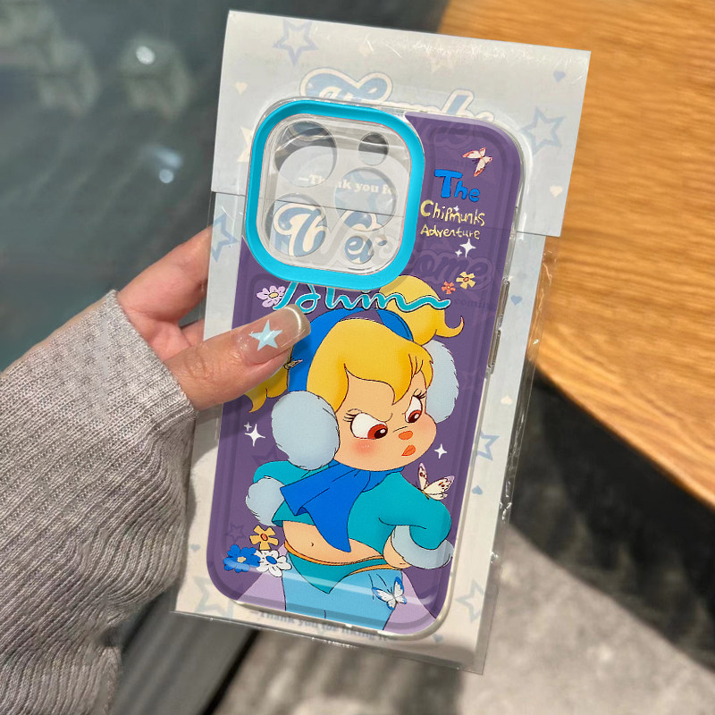 花栗鼠适用苹果15promax手机壳iphone12/11卡通mate60透明红米note13防摔小米14华为pura70荣耀软壳vivoppo女