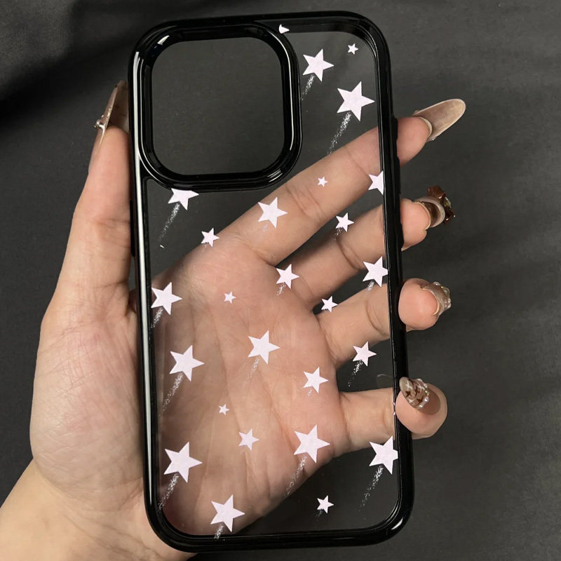 ins粉色流星适用苹果16promax手机壳iphone14pro新款13亚克力12韩系11保护套15promax透明防摔15plus简约创意
