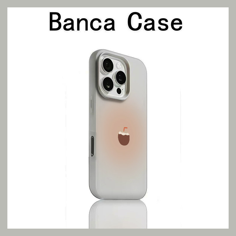 简约晕染椰子适用苹果16promax手机壳iphone14pro新款13创意可爱12卡通17pro日韩15promax防摔15肤感果冻壳11