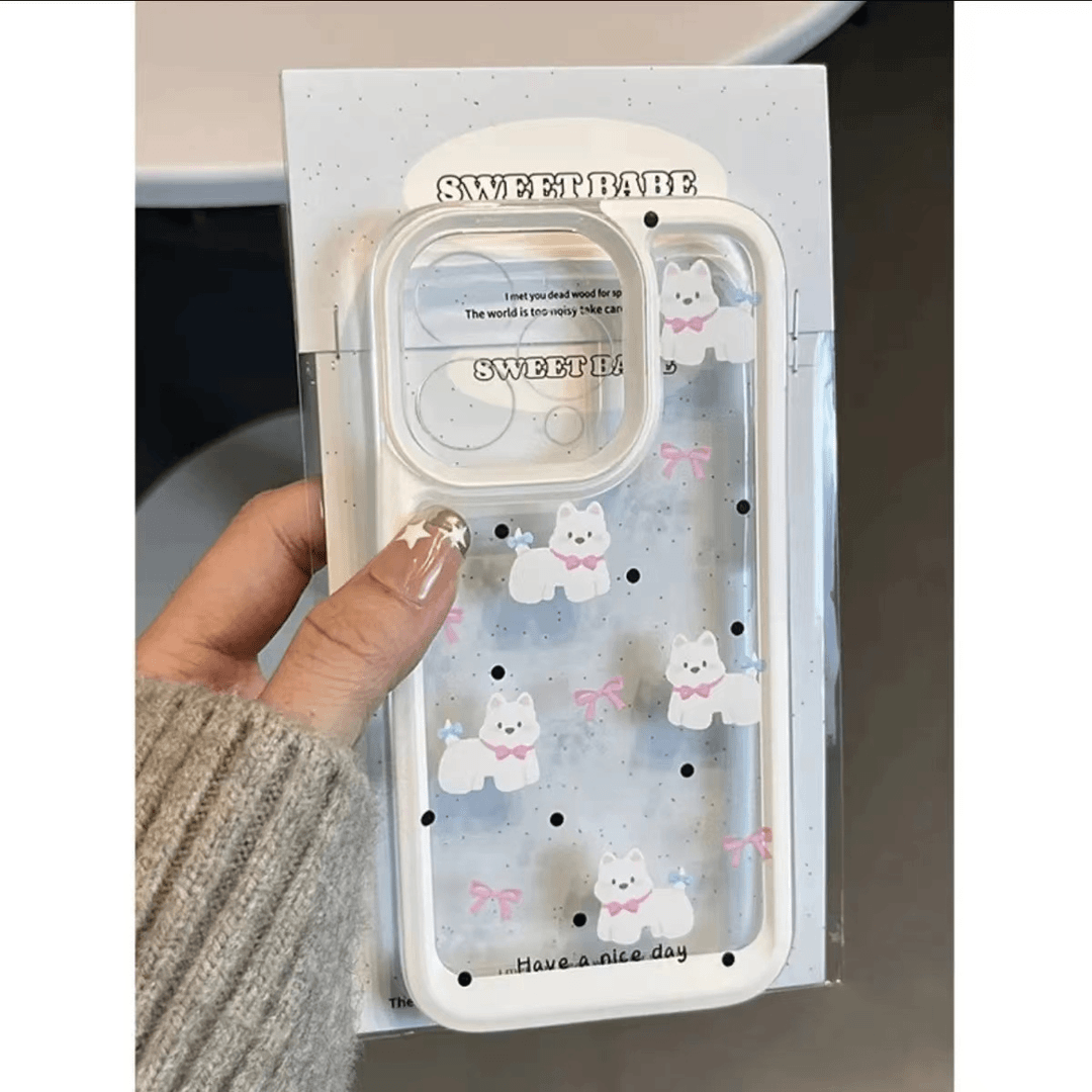 满屏小狗适用苹果15promax手机壳iphone12/11卡通mate60透明红米note13防摔小米14华为pura70荣耀软壳vivoppo