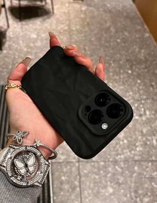 立体褶皱感个性手机壳硅胶防摔