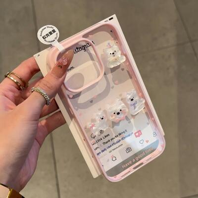 趣萌修勾公仔适用苹果16promax手机壳iphone13pro新款14女12可爱11保护套15promax日韩15plus软边亚克力防摔