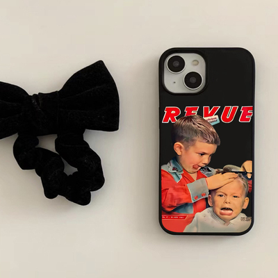 搞怪创意大孔亮黑手机壳趣味插图