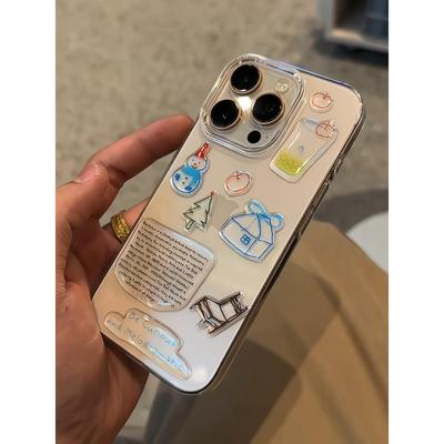 小众个性全包滴胶贴纸手机壳防摔