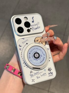 网红小狗适用iPhone16promax手机壳苹果15华为p80情侣VIVOPPOfindx9小米17pro旋转支架13红米note14荣耀500潮