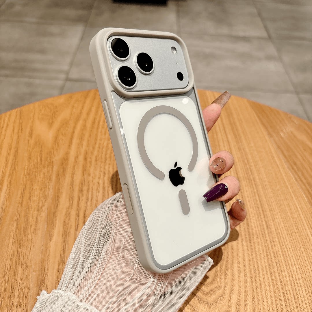 适用苹果17ProMax磁吸手机壳17Pro磨砂防摔Magsafe全包防摔17保护壳16简约14全包15肤感带拍照按键保护套13女