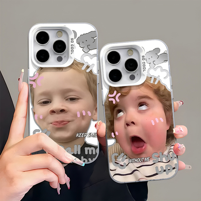 趣味表情包彩银插画手机壳