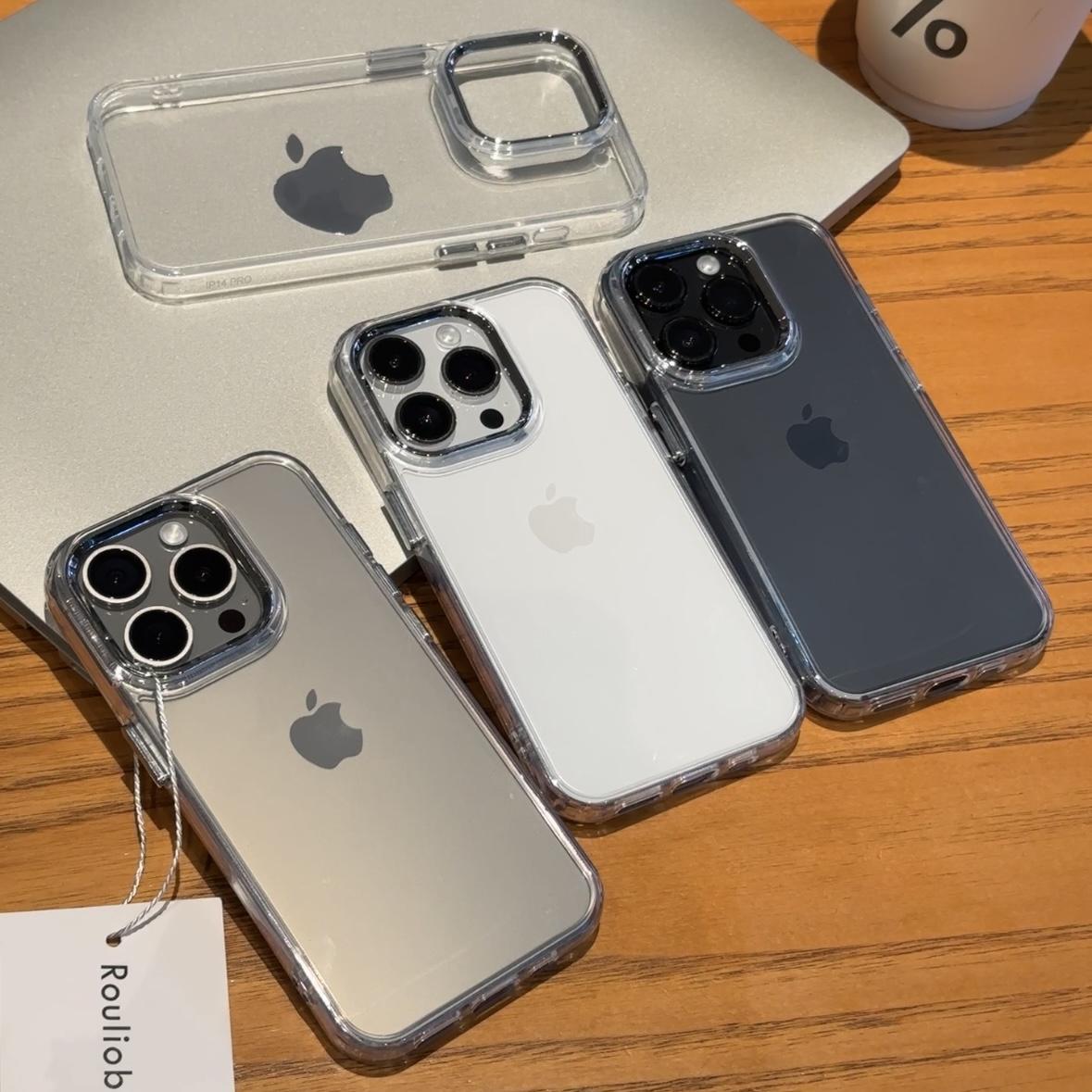 轻奢金属框适用iPhone16promax手机壳13苹果15pro简约12透明11华为mate70新款vivo小米15红米note14荣耀oppo