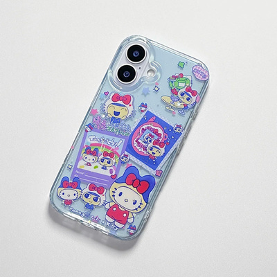 可爱网红卡通闪粉手机壳防摔