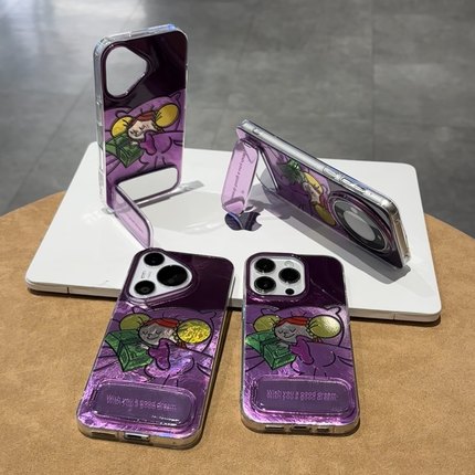 睡觉女孩适用16promax手机壳iphone15pro个性12华为mate60新款p70支架vivo小米15红米note14荣耀oppok80甜酷