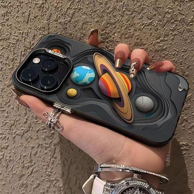 小众高级感撞色星球手机壳防摔