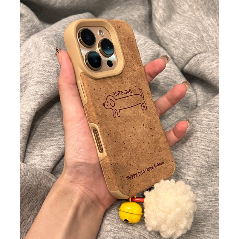 秋冬全包翻毛皮手机壳皮质复古