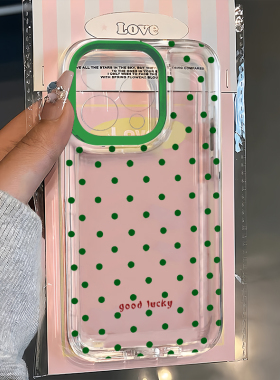 ins波点适用iPhone17Promax手机壳15苹果16透明14华为p80卡通vivos50小米17防摔oppo13软壳12红米k90荣耀500