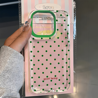 ins波点适用iPhone17Promax手机壳15苹果16透明14华为p80卡通vivos50小米17防摔oppo13软壳12红米k90荣耀500