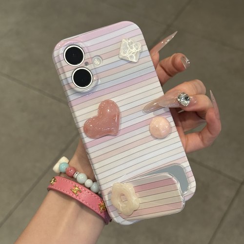 个性趣味创意条纹贴件手机壳