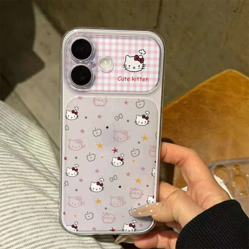 苹果满屏猫咪适用苹果16promax手机壳iphone15新款13透明百变视窗14保护套小米17p防摔华为p70荣耀oppofindx9