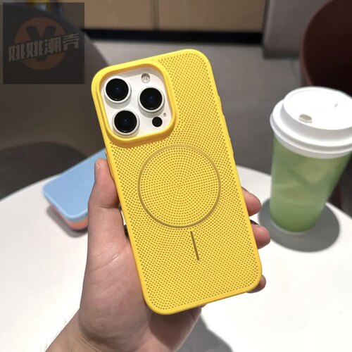 无线充磁吸散热壳适用iPhone苹果16promax手机壳14promax多巴胺plus轻薄p70硬壳13小众12个性小米15高级感11