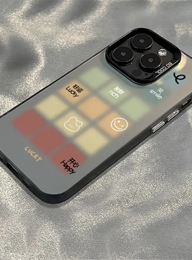 发财方块适用苹果16promax手机壳iPhone15新款13华为mate60荣耀x50彩银Reno12保护套vivo小米14oppo个性p70潮