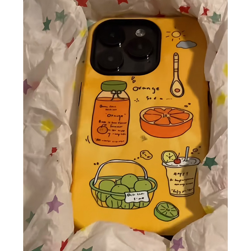 手帐风下午茶适用苹果16pro手机壳iPhone15promax可爱13华为mate60新款p70卡通vivo小米14红米k70荣耀oppo女