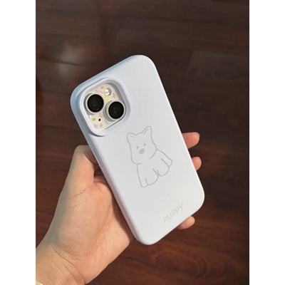 奶呼呼西高地适用苹果17promax手机壳iphone16pro新款14pro卡通13创意12保护套15promax防摔16plus糯米壳17女