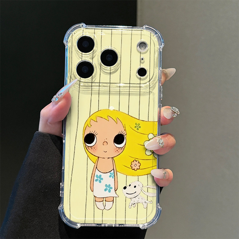 黄头发小玉适用iPhone17promax手机壳15苹果16pro华为mate70新款13小米15荣耀300vivo四角防摔oppo红米note14