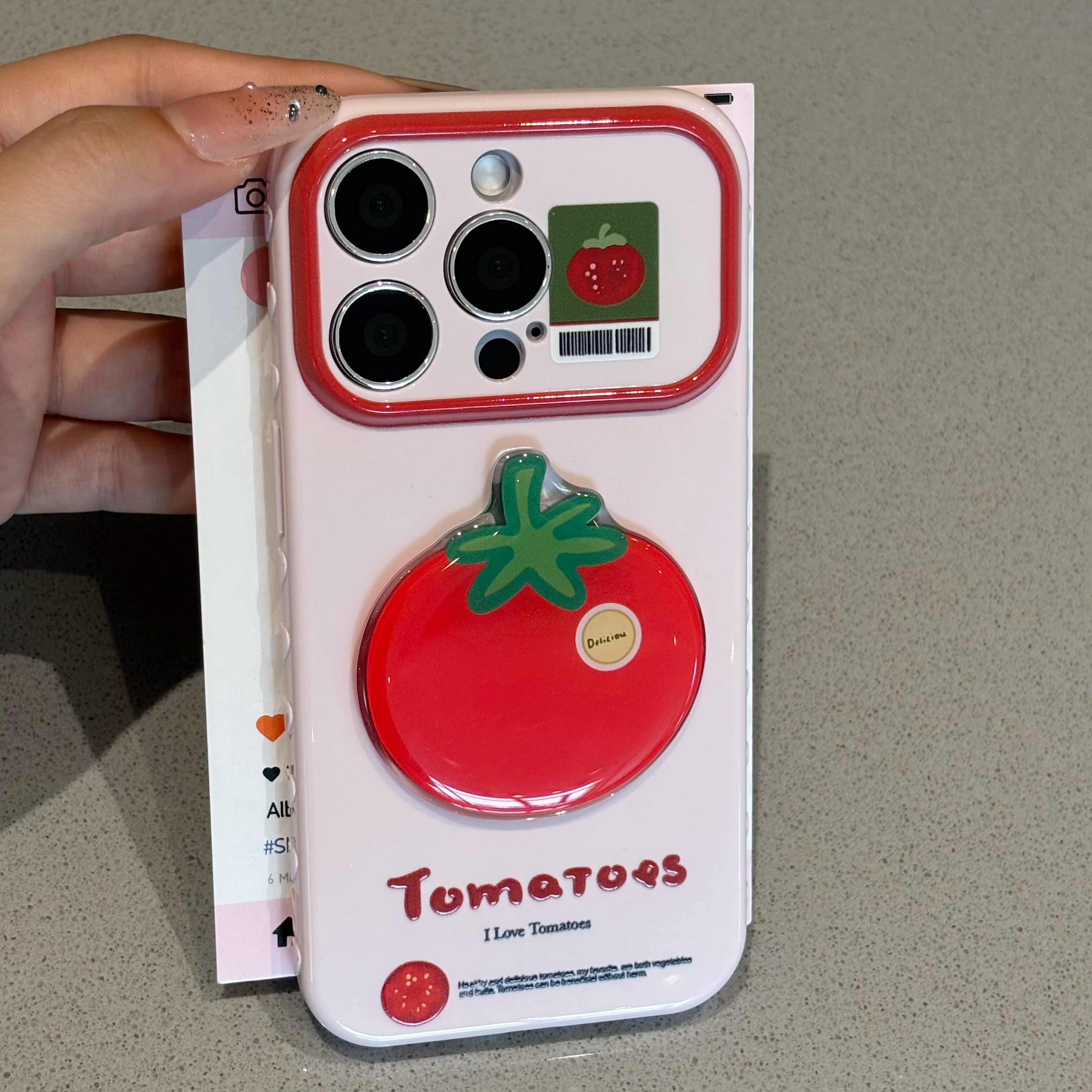 椰子番茄贴片适用iPhone15promax手机壳苹果17华为p80卡通nova15小米14香蕉水果opporeno红米k80荣耀vivox200
