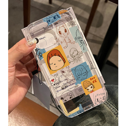 手绘奈良美智插画手机壳可爱卡通