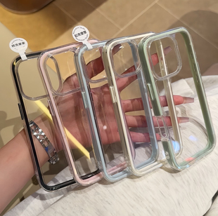 炫彩三合一适用苹果16promax手机壳iphone14pro新款 13硅胶12简约11保护套15promax极简女15plus透明套17爆款