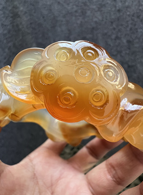 天然原矿玛瑙玉髓纯手工雕刻莲蓬玉石冰种原创新款礼物手镯58口径