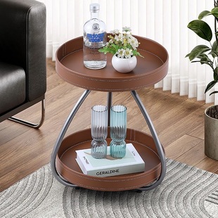 北欧轻奢沙发边几客厅家用小茶几现代简约创意角几网红款移动茶几