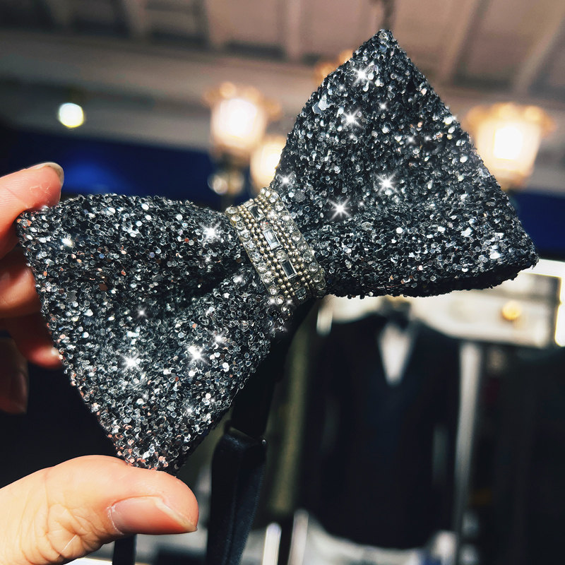 闪闪惹人爱!Bling bling超闪钻!领结宴会主持人影楼新郎Bowtie