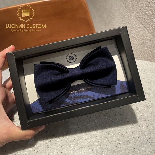 领结婚礼新郎纯色酒红兄弟男士